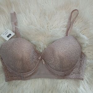 Rene Rofe Lace Bra in Brown